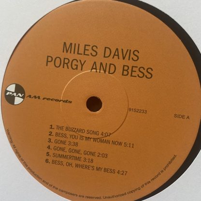 9152233 Miles Davis Porgy and Bess 180g