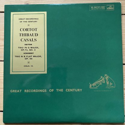 COLH 12 Haydn & Schubert Trios Cortot Thibaud Casals