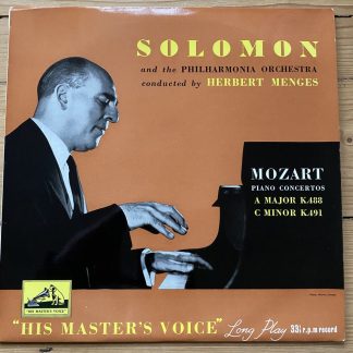ALP 1316 Mozart Piano Concertos Nos. 23 & 24 / Solomon R/G