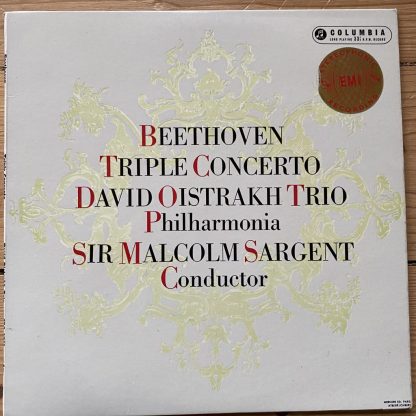SBO 2753 Beethoven Triple Concerto / David Oistrakh Trio / Sargent B/S 10 inch LP