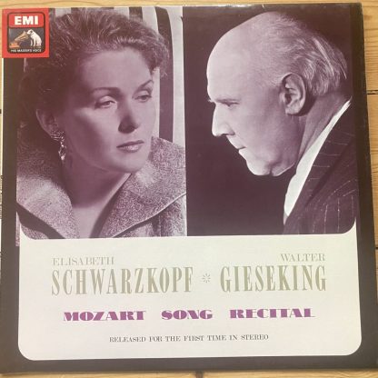 ASD 3858 A Mozart Song Recital / Schwarzkopf / Gieseking