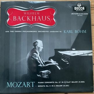 LXT 5123 Mozart Piano Concerto No. 27 etc. / Wilhelm Backhaus O/S
