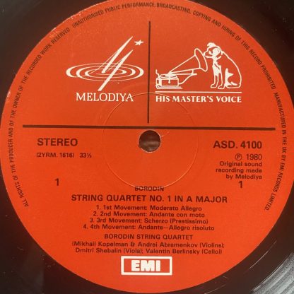ASD 4100 Borodin String Quartets 1 & 2 / Borodin String Quartet