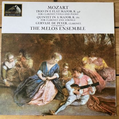 ASD 605 Mozart Clarinet Trio / Clarinet Quintet / De Peyer / Melos Ensemble