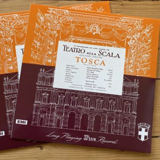 33CX 1094/5 Puccini Tosca / Callas etc. / De Sabata 2 LP set 180 gram
