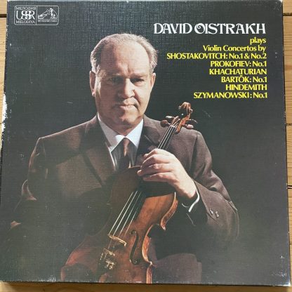 SLS 5058 David Oistrakh Plays Violin Concertos 4 LP box set