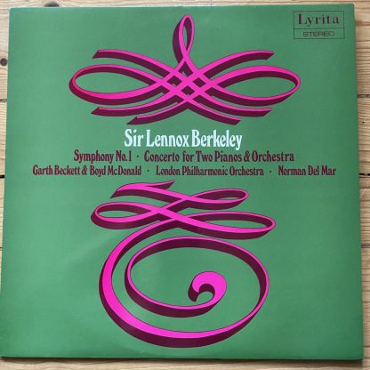 SRCS 80 Lennox Berkeley Symphony No. 1 / Concerto for 2 Pianos / Del Mar / LPO