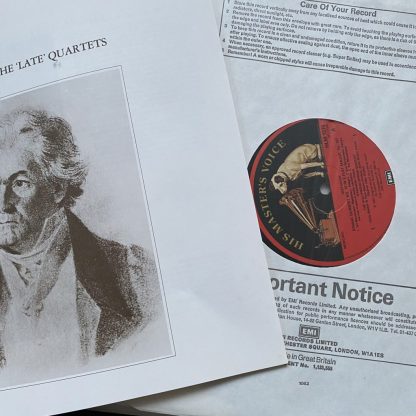 RLS 7707 Beethoven 'Late' Quartets / Hollywood String Quartet 4 LP box