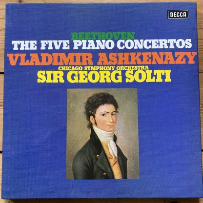 SXLG 6594-7 The 5 Piano Concertos / Ashkenazy / Solti / CSO 4 LP box