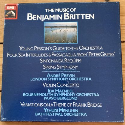 SLS 5266 The Music of Benjamin Britten / Previn / Haendel / Menuhin 3 LP box