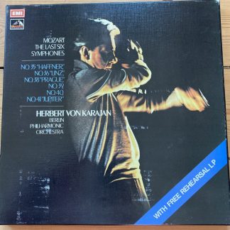 SLS 809 Mozart The Last Six Symphonies / Karajan 4 LP box