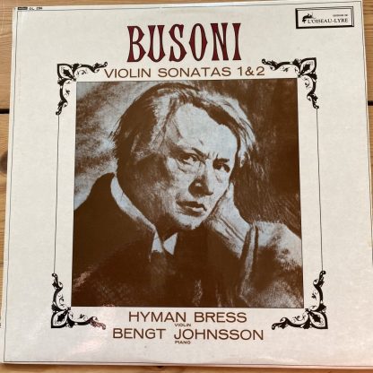 OL 296 Busoni Violin Sonatas Nos. 1 & 2