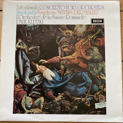 SXL 6445 Lutoslawski concerto For Orchestra / Hindemith Mathis Der Maler / Kletzki / OSR