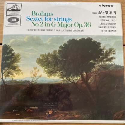 ASD 643 Brahms Sextet / Schubert Trio No.2 / Menuhin, Gendron, etc. S/C
