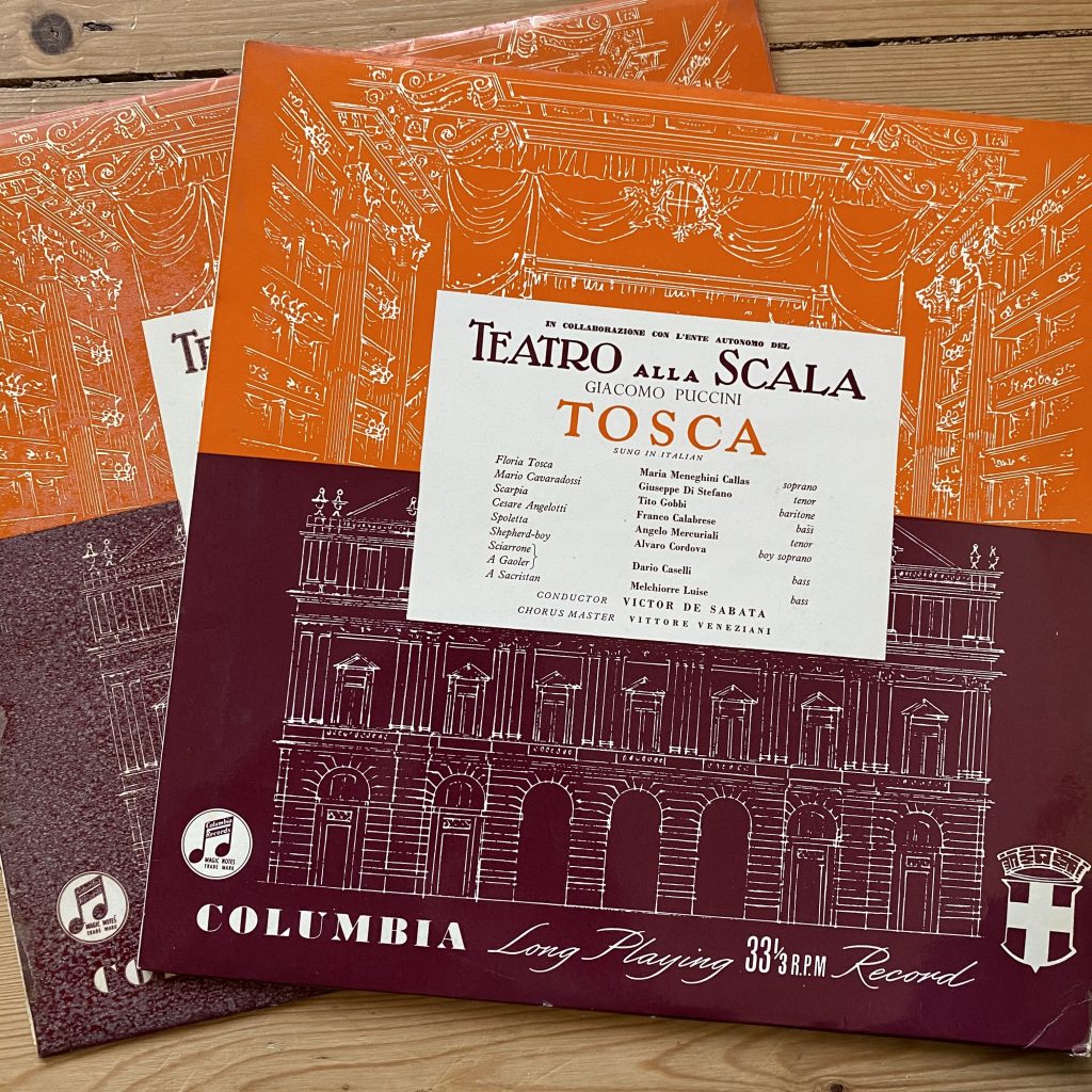 33CX 1094/5 Puccini Tosca / Callas etc. / De Sabata B/G 2 LP set
