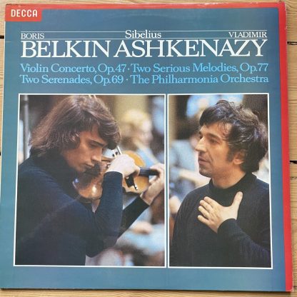 SXL 6953 Sibelius Violin Concerto, etc. / Boris Belkin / Vladimir Ashkenazy