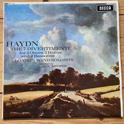SXL 6338 Haydn 7 Divertimenti / London Wind Soloists / Brymer W/B