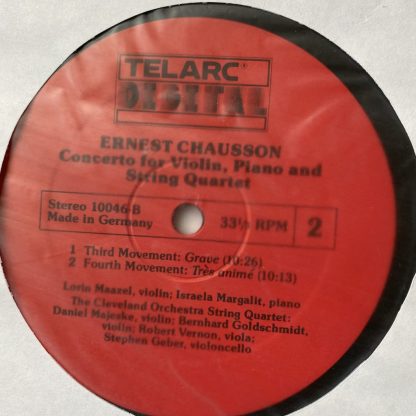 Telarc DG-10046 Chausson Concerto Op. 21