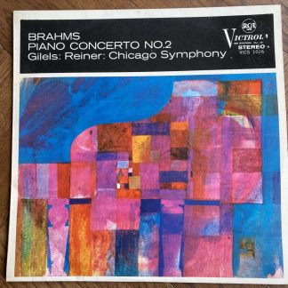 VICS 1026 Brahms Piano Concerto No. 2 / Gilels / Reiner / CSO P/S