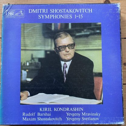 SLS 5025 Shostakovich Symphonies 1-15 / Kondrashin / Mravinsky etc. 13 LP box set