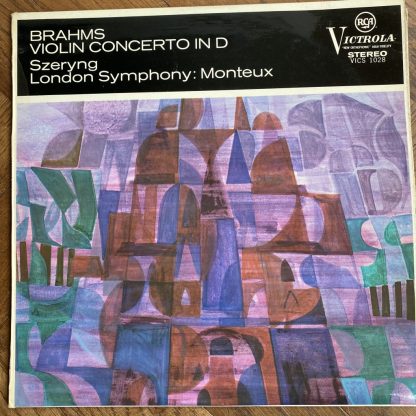 VICS 1028 Brahms Violin Concerto / Szeryng / Monteux / LSO