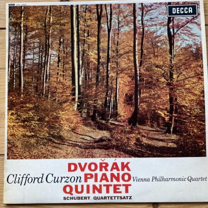 SXL 6043 Dvorak Piano Quintet / Curzon / Vienna Phil Quartet W/B