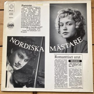 MILS 8615 Handel / Saint-Saëns etc. Violin Works / Grasbeck / Lehtonen / Nordiska Mastare