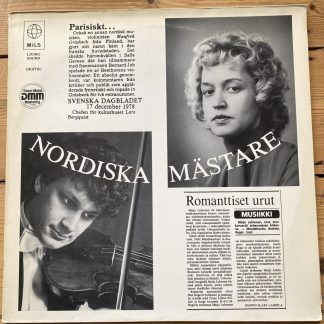 MILS 8615 Handel / Saint-Saëns etc. Violin Works / Grasbeck / Lehtonen / Nordiska Mastare
