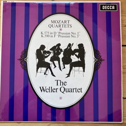 SXL 6258 Mozart Quartets 'Prussian' Nos. 1 and 3 / Weller Quartet W/B