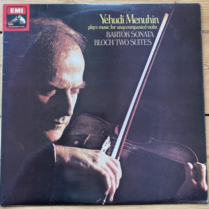 ASD 3368 Bartok Sonata for Solo Violin / Bloch Two Suites / Menuhin