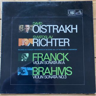 ASD 2618 Franck / Brahms / Violin Sonatas / Oistrakh / Richter