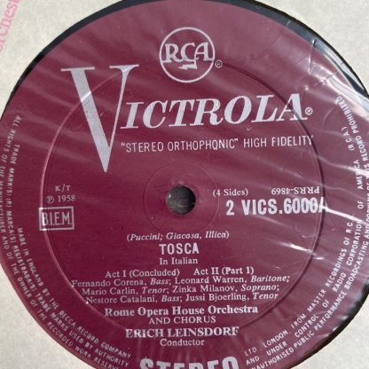 VICS 6000A-B Puccini Tosca Milanov, Bjorling, etc /