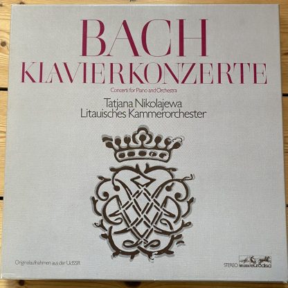 26736 XFK Bach Piano Concertos / Tatjana Nikolajewa 4 LP box