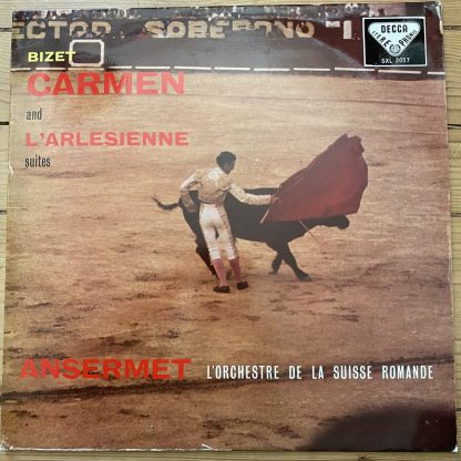SXL 2037 Bizet Carmen / L'Arlesienne Suites / Ansermet W/B BBB