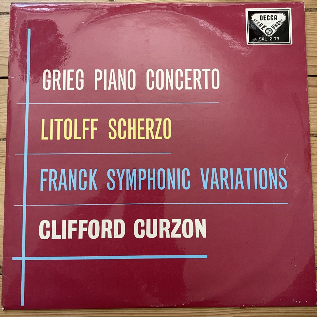 SXL 2173 Grieg Piano Concerto / Little / Franck / Curzon W/B
