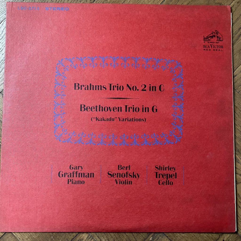 LSC 2715 Brahms Trio No, 2 / Beethoven Trio in G Graffman / Senovksy