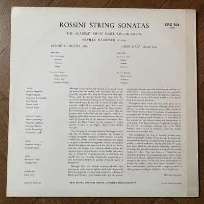 ZRG 506 Rossini String Sonatas / Marriner / ASMF