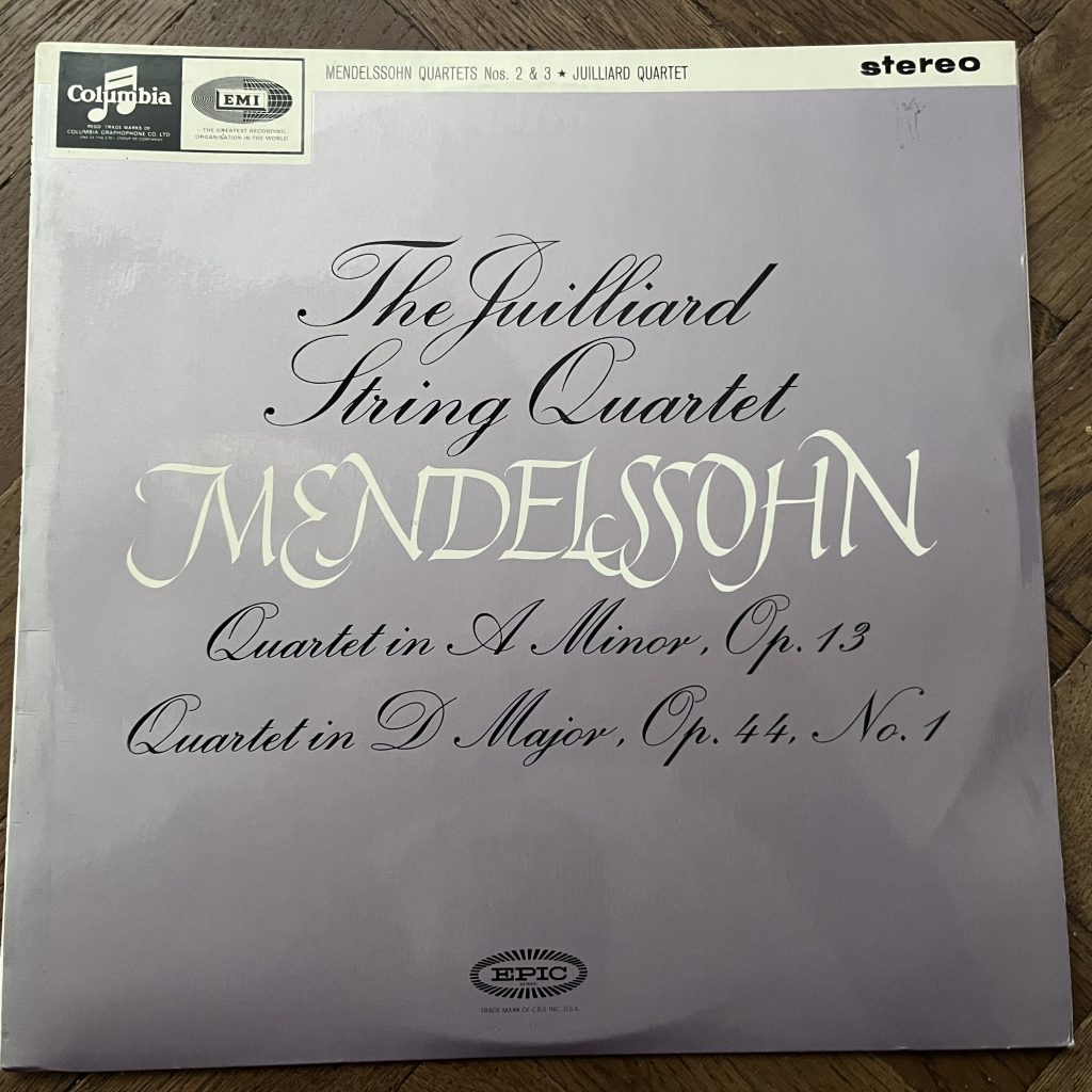 SAX 2558 Mendelssohn String Quartets Op. 13 etc. / Juilliard Quartet E/R