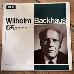 SXL 6301 Mozart Piano Sonatas / Wilhem Backhaus W/B